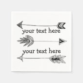 Serviette En Papier Flèches (Devant)