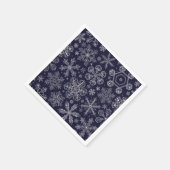 Serviette En Papier Flèches blanches sur bleu (Coin)