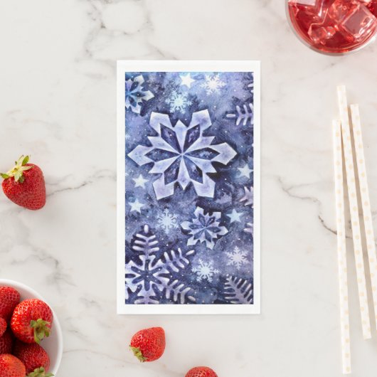 Serviette En Papier Flèches bleues (En situation)