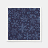 Serviette En Papier Flèches bleues sur bleu (Devant)