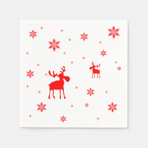 Serviette En Papier Flèches de neige simples et modernes
