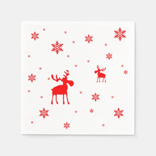 Serviette En Papier Flèches de neige simples et modernes (Devant)