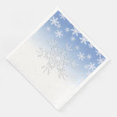 Serviette En Papier Flèches d'hiver bleu (Coin)