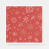 Serviette En Papier Flèches rouges et dorées (Devant)