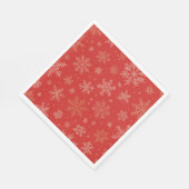 Serviette En Papier Flèches rouges et dorées (Coin)