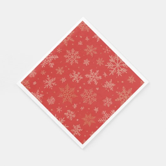 Serviette En Papier Flèches rouges et dorées (Coin)