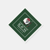 Serviette En Papier Fleece Navidad, style espagnol Noël (Coin)