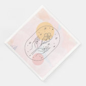 Serviette En Papier Fleur (Coin)