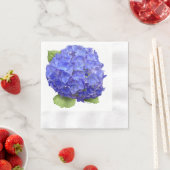 Serviette En Papier Fleur Blue Hydrangea (En situation)