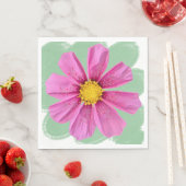Serviette En Papier Fleur Chimie Party Napkin (En situation)