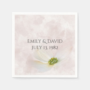 Serviette En Papier Fleur Cosmos Anniversaire