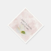 Serviette En Papier Fleur Cosmos Anniversaire (Coin)