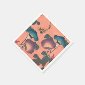 Serviette En Papier Fleur d'abeille rose classique Hokusai Art (Coin)