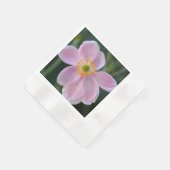 Serviette En Papier Fleur d'anémone japonaise rose (Coin)
