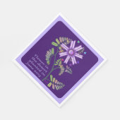 Serviette En Papier Fleur dans les serviettes du désert (Coin)