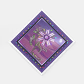 Serviette En Papier Fleur dans les serviettes du désert (Coin)