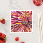 Serviette En Papier Fleur d'aquarelle Chrysanthemum (En situation)