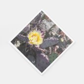 Serviette En Papier Fleur de cactus jaune (Coin)