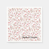 Serviette En Papier Fleur de cerisier d'aquarelle (Devant)