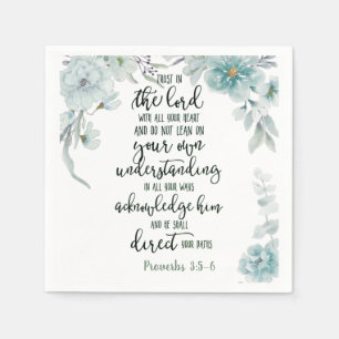 Serviette En Papier Fleur de confiance dans le Seigneur