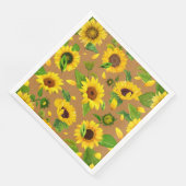 Serviette En Papier Fleur de couleur 5 (Coin)