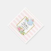 Serviette En Papier fleur de courge, fête du thé, Cocktail Papier à ca (Coin)