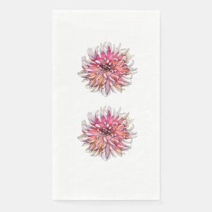 SERVIETTE EN PAPIER FLEUR DE DAHLIA