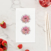 SERVIETTE EN PAPIER FLEUR DE DAHLIA (En situation)
