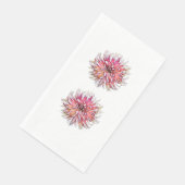 SERVIETTE EN PAPIER FLEUR DE DAHLIA (Coin)