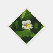 Serviette En Papier Fleur de fraises sauvages (Coin)