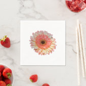 Serviette En Papier Fleur de germe rose simple (En situation)