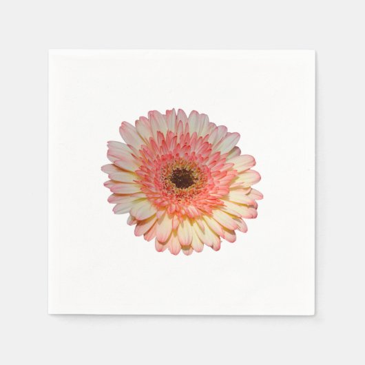 Serviette En Papier Fleur de germe rose simple (Devant)