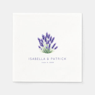 Serviette En Papier Fleur de Lavande Pourpre Sérénité