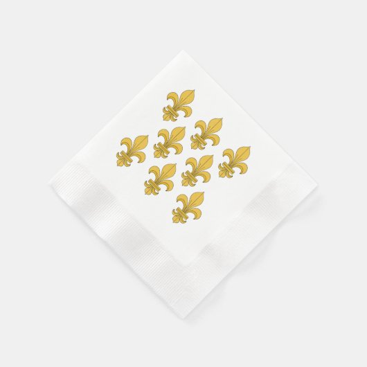 Serviette En Papier Fleur de lis (Coin)