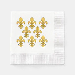 Serviette En Papier Fleur de lis