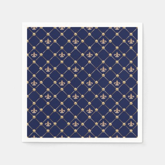 Serviette En Papier Fleur de Lis (Devant)