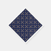 Serviette En Papier Fleur de Lis (Coin)