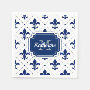 Serviette En Papier Fleur de lis Motif
