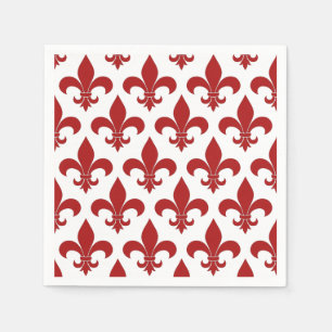 Serviette En Papier Fleur de lis Motif