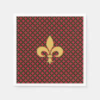 Fleur-de-lis ou fleur de lys élégante sur fond noi