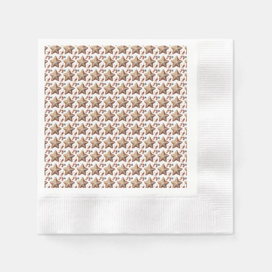Serviette En Papier Fleur de Noël sauvage (Devant)