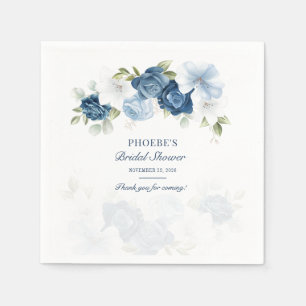 Serviette En Papier Fleur de papier de succulent d'eucalyptus bleu pou