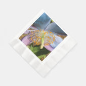 Serviette En Papier Fleur de Pavot Bleu (Coin)