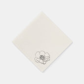 Serviette En Papier Fleur de pavot - Serviettes de cocktail (Coin)