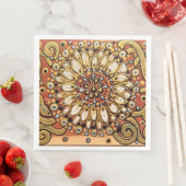 Serviette En Papier Fleur de pays en floraison (En situation)