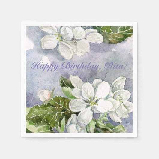 Serviette En Papier Fleur de pomme (Devant)