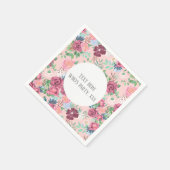 Serviette En Papier fleur de printemps rose (Coin)