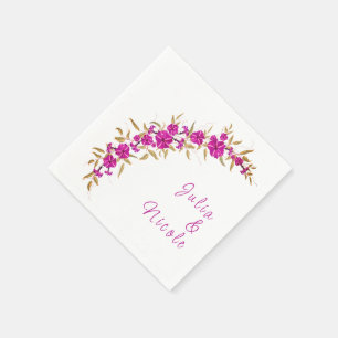 Serviette En Papier Fleur de vigne à trompette sauvage violette Jardin