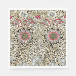 Serviette En Papier Fleur de vigne botanique Corncockle de William Mor