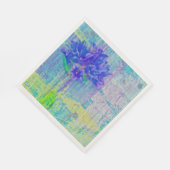 Serviette En Papier Fleur de violet bleu (Coin)